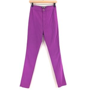 JC & JQ Jeans Women Pants High Waisted Skinny 25 Purple Stretch Y2K Indie Sleaze